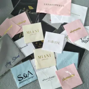 High Quality Wholesale Custom Polishing Cloth Jewelry Sterling Silver Jewelry Polishing Cleaning Cloth With Logo