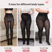 Collants pour femmes en nylon fin, résistants aux accrocs, noirs brillants, taille extra-large 150 kg, effet huile de cheval, pour le commerce transfrontalier