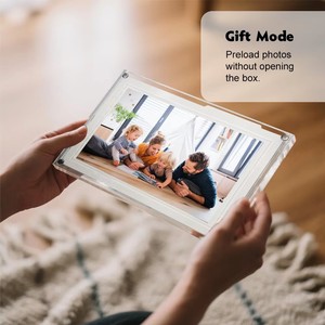 Cadre photo numérique 10,1 pouces avec écran tactile en acrylique, décoration d'intérieur, cadeau - Product Image 3
