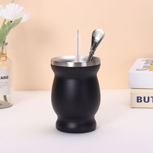 Simple Curved Stainless Steel <b>Mug</b> Multi Pastel Color Vacuum Insulated Tumbler - Product Image 5
