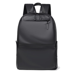 Sac à dos noir transfrontalier d'Asie du Sud-Est, sac décontracté pour homme, sac à dos d'affaires minimaliste urbain, finition cuir de qualité supérieure - Product Image 5