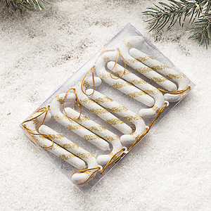 Plastic Powder Sprinkled <strong>Christmas</strong> Candy Canes Ornaments <strong>Christmas</strong> Tree Decoration <strong>Wholesale</strong> Holiday <strong>Gifts</strong> Supplies Small MOQ - Product Image 5
