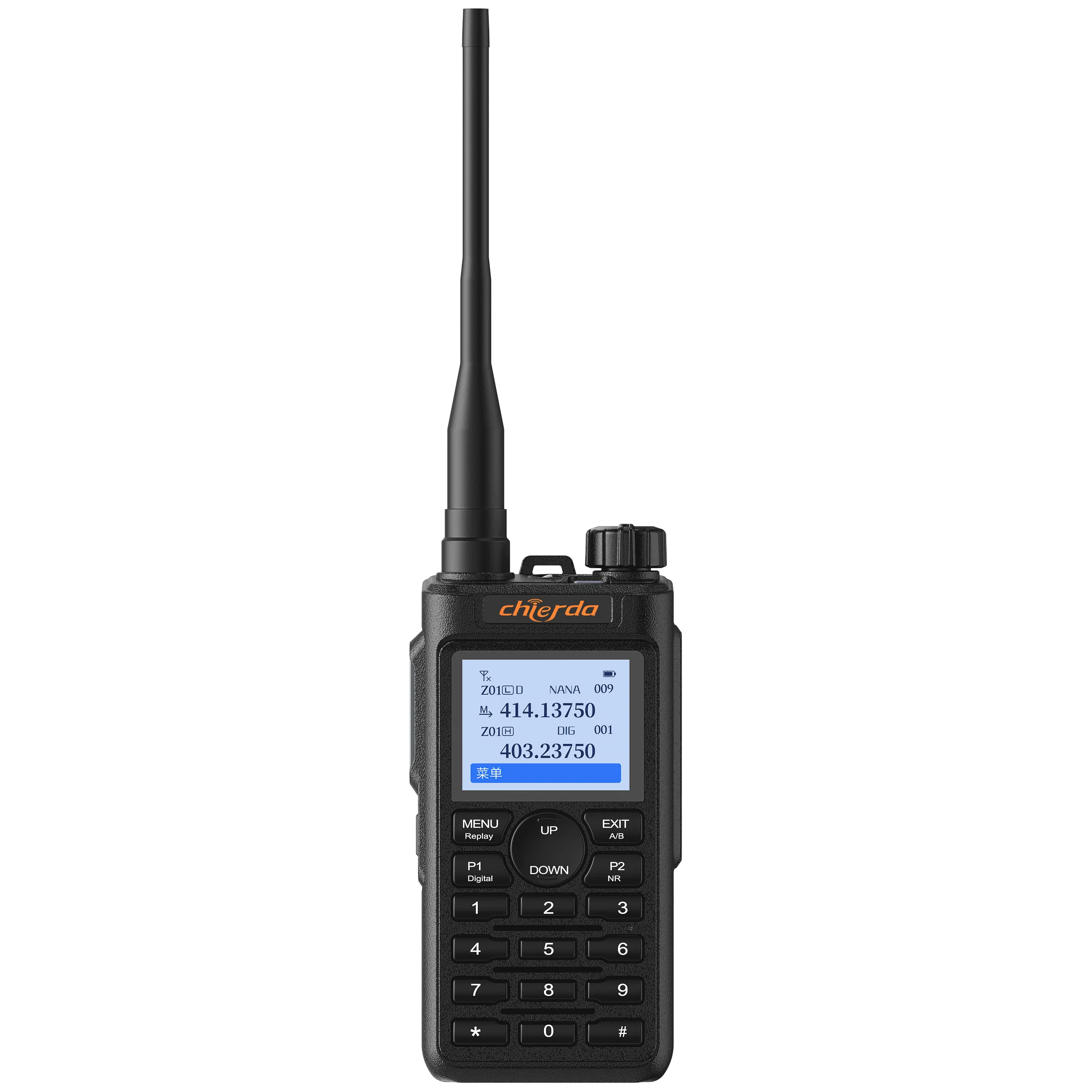 Chierda UV58D DMR Dual-Band Amateur Radio talkie-walkie 5km avec cryptage aes256