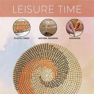 Barato Boho Decor Rattan <span class=keywords><strong>Deko</strong></span> Decoraciones De Interiores Music Room Ocean Estética Macrame Suministro Almacenamiento Air Plant Holder - Product Image 3