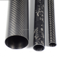 Tube de protection en fibre de carbone forgée, connecteur de tube carré pour perche télescopique alimentée en eau, perche de nettoyage de vitres en fibre de carbone 3K
