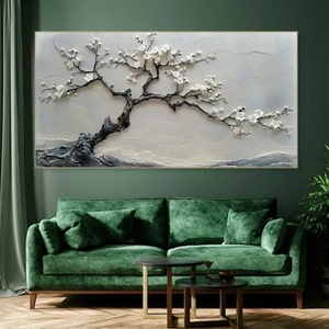Art mural 3D, peinture à l'huile abstraite moderne, texture de lumières chatoyantes, art mural sur toile, peint à la main, cadeau pour l'inauguration d'une maison - Product Image 5