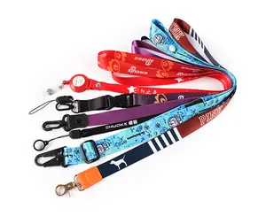 Aangepaste Sublimatie Nylon Lanyards Warmte Overdracht Polyester Lanyard