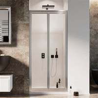 Portes de douche en verre pour salle de bains Cadre en aluminium Salle de bains Douche Porte en verre Moder Type de mur à mur Portes en verre pour salle de bains Moderne