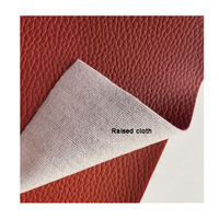 Grosir kulit buatan lembut kualitas baik 1.0-1.2mm kain kulit Sofa leci