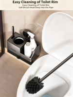 Étagère d'angle murale moderne double rectangulaire sans perçage avec design détachable pour la maison, la salle de bain et les toilettes