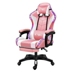 Thoải Mái Ergonomic PU Đen Silla Gamer Kinh Nghiệm Điều Chỉnh 180 Độ Văn Phòng Xoay Máy Tính Chơi Game Ghế Cho Người Lớn