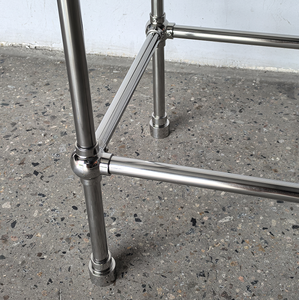 Đánh bóng Chrome rửa lưu vực bàn chân mạnh mẽ nhà bếp bằng đá cẩm thạch đảo cơ sở chân khung hệ thống thép chân lắp ráp 304 thép không gỉ - Product Image 3