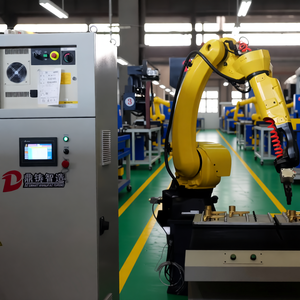 Automatic Aluminum Profile Buffing Grinding Robot Motor Bearing Stainless Steel Metal Surface Edge Smoothing <b>Mirror</b> Shiny - Product Image 1