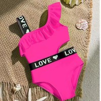 Maillot de bain pour filles ZhengDong, dernier design, vente en gros, haute qualité, maillot de bain personnalisé pour filles, maillot de bain une pièce pour filles