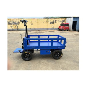Voiture plate de poussée électrique à trois <span class=keywords><strong>roues</strong></span> d'approvisionnement d'usine avec chariot d'entraînement debout à vendre <span class=keywords><strong>brouette</strong></span> - Product Image 3