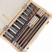 ANDUUK Vente directe usine Tebak Offre Spéciale : Kits de broches à rainures 21 pièces, avec bagues et calibres pour outils industriels