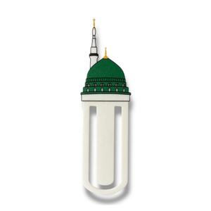 Marcapáginas islámico de acero y latón en blanco, marca de libro religioso musulmán de regalo único personalizado, Kaaba <span class=keywords><strong>Medina</strong></span> <span class=keywords><strong>Al</strong></span>-Aqsa, mezquita - Product Image 4