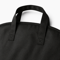Housse de vêtement pliable et réutilisable en tissu Oxford de haute qualité, anti-poussière, écologique, avec logo personnalisé imprimé, fermetures éclair et trou pour cintre, pour homme