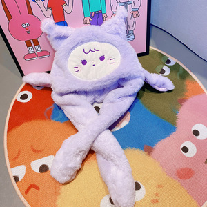 Automne et hiver pour enfants chaud coupe-vent doux cireux couleur bonbon <span class=keywords><strong>airbag</strong></span> féminin appelé un cou <span class=keywords><strong>de</strong></span> chapeau en peluche - Product Image 2