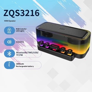 Altavoz de Karaoke GENCE ZQS3216 5.0 con Micrófono Incorporado, Luces LED RGB, Carcasa de Plástico, Batería Incluida, Salida de 10W, para el Hogar - Product Image 4