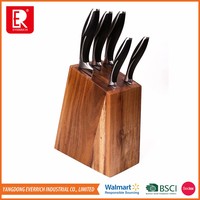 Professionele Santoku messenset van 6-delig roestvrij staal met ABS handvatten, modern design, duurzaam