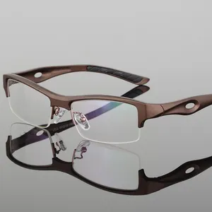BCLEAR眼镜架吸引人的男士独特设计品牌舒适TR90半框方形运动眼镜架眼镜
