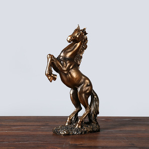 Décoration d'armoire à vin en résine artisanat <span class=keywords><strong>cheval</strong></span> cadeau porte-bonheur maison créative - Product Image 3