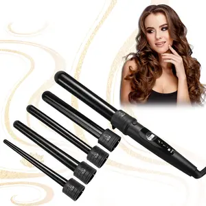 Hair Styling Tool Salon Professionele 5 In 1 Curling Wand Set Toermalijn Keramische Vat Magic Verwisselbare Haar Krultang