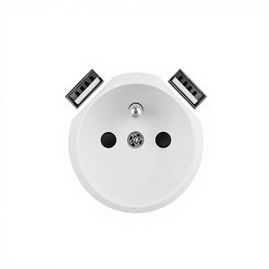 เต้ารับมาตรฐานยุโรป 3 ช่อง พร้อมพอร์ต USB คู่ 16A แบบ Type-C สำหรับชาร์จโทรศัพท์มือถือ - Product Image 1