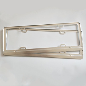Marcos de matrícula de aleación de aluminio universales RTS, nuevas regulaciones de tráfico que cumplen con el uso del <span class=keywords><strong>coche</strong></span> esmerilado, todos los modelos - Product Image 3