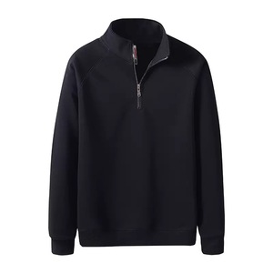 All'ingrosso maglioni con cerniera di alta qualità stampa logo in pile di cotone mezza <span class=keywords><strong>Zip</strong></span> felpe con cappuccio semplice da <span class=keywords><strong>uomo</strong></span> - Product Image 1