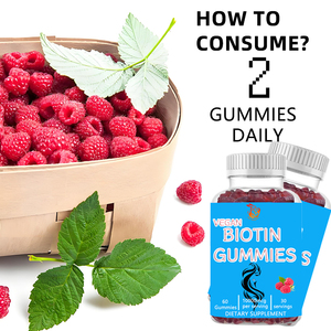 Gummies de biotine à marque privée OEM avec supplément de biotine pour des cheveux sains, favorisant la croissance des ongles et une peau éclatante - Product Image 3