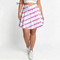Jupe-short athlétique rose grande taille pour femme, style cowgirl, avec poche latérale, taille haute, pour le golf et l'entraînement