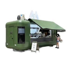 Shiny <b>Mirror</b> Finish Food Truck Mobile Fast Food Trailer for Outdoor Events - Product Image 2