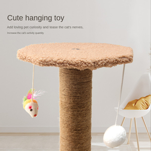 Venta al por mayor: Árbol rascador para gatos con poste de sisal pequeño y decoración colgante minimalista, juguete y accesorios para mascotas - Product Image 4