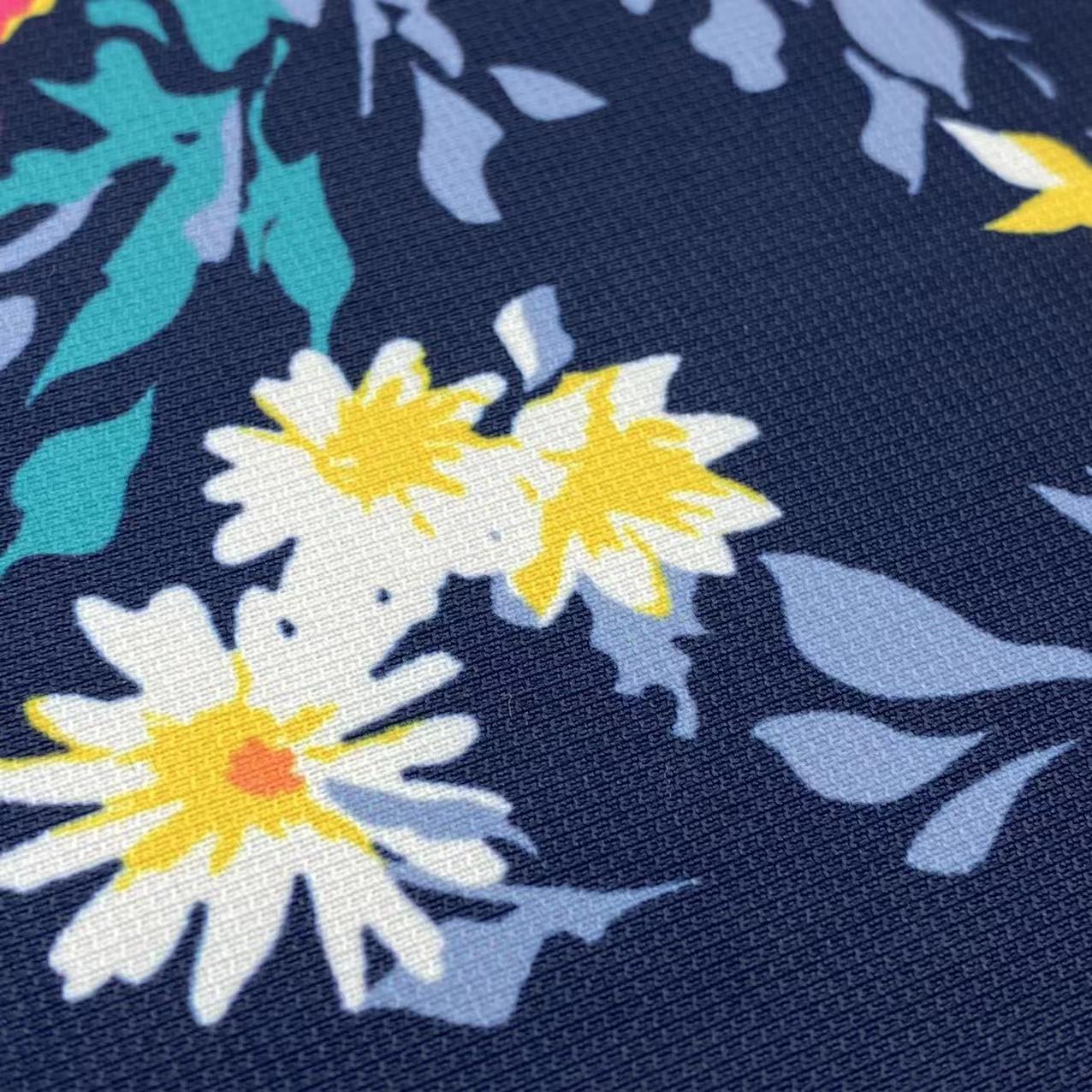 Brand quality waterproof and breathable 3K/5K shell 240T 75D*150D honey dobby printed pongee fabric for jacket