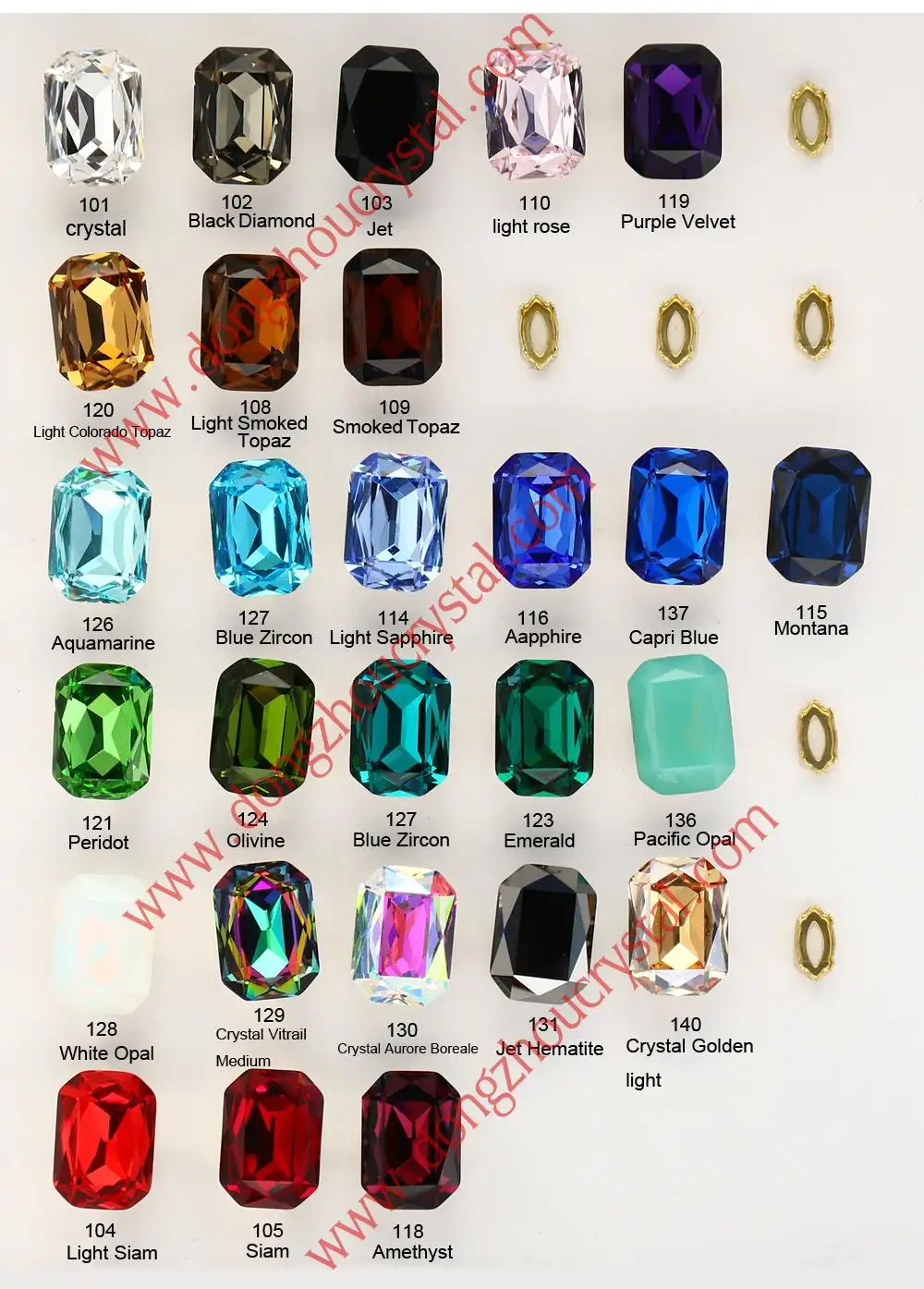 Strass com garra cristal octógono k9 pedra extravagante contas de cristal soltas para pingente de joias acessórios de vestuário diy