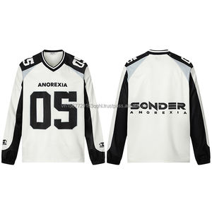 Camiseta Deportiva de Moda Neutral Vintage, Diseño Hip Hop con Empalmes, Camiseta Transpirable de Manga Corta para Hombre - Product Image 5