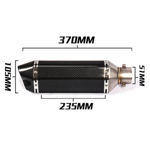 CHMotor 51mm Accessoires universels pour <span class=keywords><strong>moto</strong></span>, tuyau d'échappement, silencieux, échappement <span class=keywords><strong>moto</strong></span>, Db Killer pour XJ6 Yamaha MT07 09 03 - Product Image 3