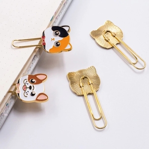 Wholesale Cute Pet Cat <strong>Dog</strong> Animal Bookmark Cartoon Student Folder Metal Bookmark Paper Metal Clip <strong>Book</strong> <strong>Mark</strong> Custom Logo for Kids - Product Image 3