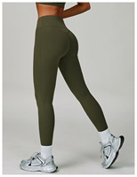 Collants de fitness en spandex super doux pour femmes nouveau legging de contour; pantalon à motif solide respirant personnalisé durable