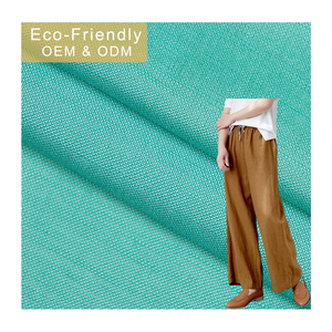 LV3024 # el örnek keten viskon Interwoven kumaş, giyim için 55% şantuk keten, gömlek için dokuma düz boyalı malzeme, elbiseler - Product Image 1