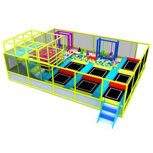 두어페이 가족 엔터테인먼트 센터 상업용 트램폴린 파크 야외 대형 바운싱 공간 안전한 어린이용 고품질 PVC 플라스틱 - Product Image 4