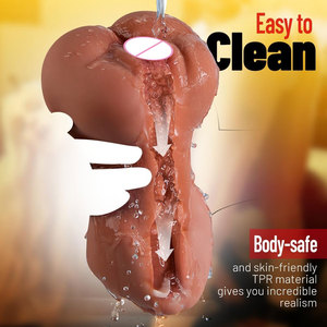 Nuevo Masturbador Masculino OEM de Doble Canal con Simulación de Dientes, Molde de Instrumento Famoso, Boca Grande, Copa de Avión, Juguetes Sexuales para Hombres Adultos - Product Image 4