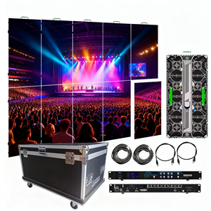 จอ LED ในร่มสำหรับงานแสดงสด P3.91 แบบพกพา โค้งงอได้ RGB สีสันสดใส พร้อมจัดส่งฟรี DDP - Product Image 1
