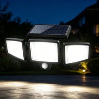 Lampes solaires LED de jardin, imperméables, automatiques, en forme de mandala, avec panneau solaire blanc chaud