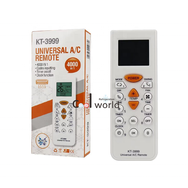 QUNDA KT-3999 4000-in-1 Universal Air Conditioner Remote Control Universal Parts for HVAC Systems