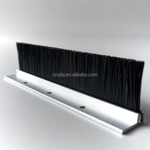 Guarnizione a spazzola in alluminio nero a 90 gradi <span class=keywords><strong>per</strong></span> porte tagliafuoco - Product Image 5