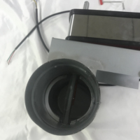 Vanne de régulation de volume en acier galvanisé 24V AC/DC pour CVC avec fonction marche/arrêt flexible pour conduits d'hôtel, compatible avec la conception graphique