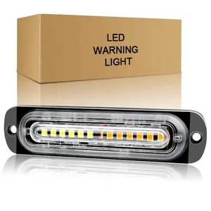 4D 12LED Auto grill Blinkende Warnsignal lampe Offroad Truck SUV LED Verkehrs blitzlicht lampe Auto Strobe Not licht leiste